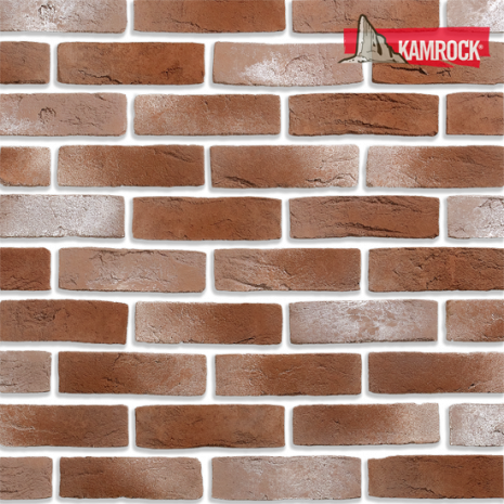 Искусственный камень тычковый Kamrock Старый кирпич 36270 коричневый рис 1