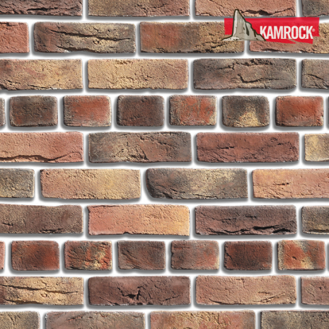 Искусственный камень угловой Kamrock Старый кирпич 36672 коричневый рис 1