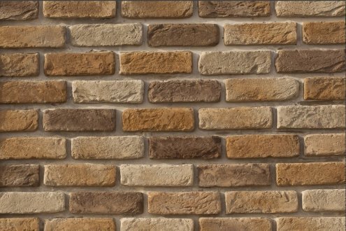 Искусственный камень плоский Eco Stone Песчаник 06-18 коричневый рис 1