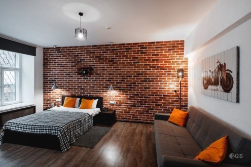 Искусственный камень плоский White Hills Бергамо брик 370-70 красный рис 2
