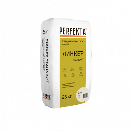 Кладочный раствор Perfekta Линкер Стандарт, цвет: белый (мешок 25кг) рис 1