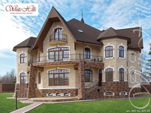 Искусственный камень плоский White Hills Толедо 400-10 бежевый рис 11