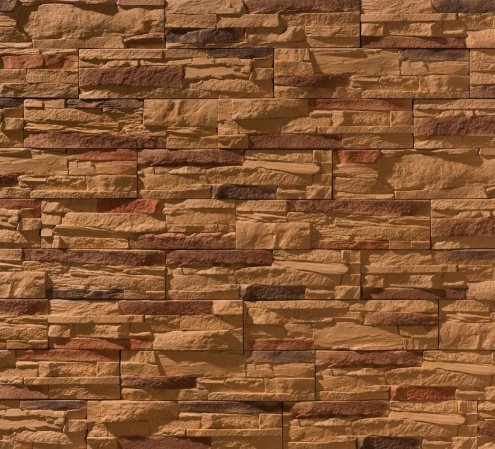 Искусственный камень плоский Leonardo Stone Корсика 880 коричневый рис 1