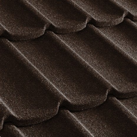 Композитная черепица гонт Metrotile Mistral айрон барк с посыпкой 1305х415 мм рис 1
