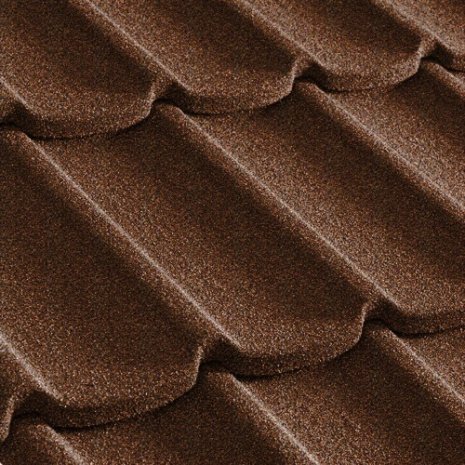 Композитная черепица гонт Metrotile Mistral бургундия с посыпкой 1305х415 мм рис 1
