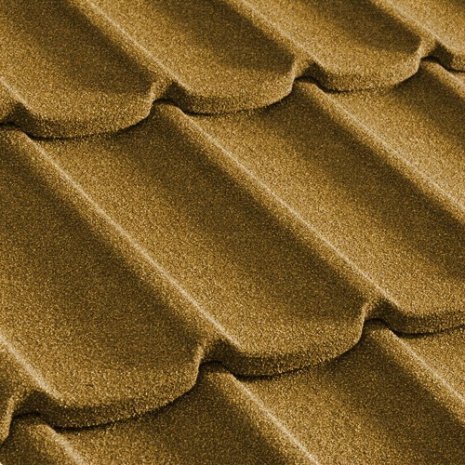 Композитная черепица гонт Metrotile Mistral охра с посыпкой 1305х415 мм рис 1