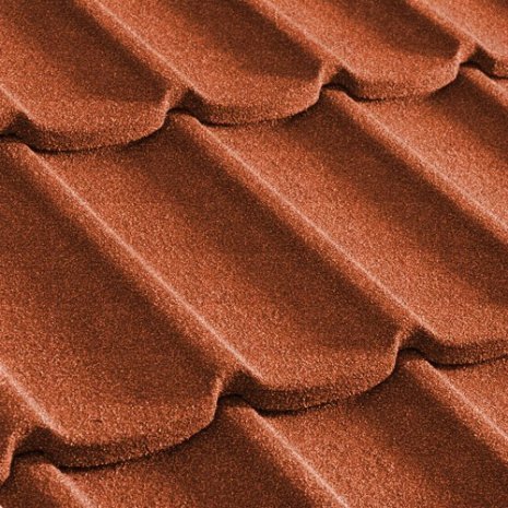 Композитная черепица гонт Metrotile Mistral коралловый с посыпкой 1305х415 мм рис 1