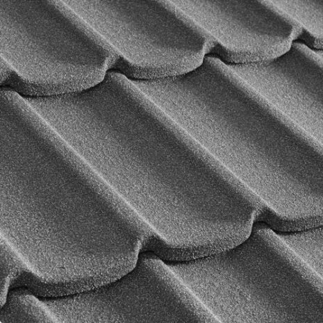 Композитная черепица гонт Metrotile Mistral серый с посыпкой 1305х415 мм рис 1