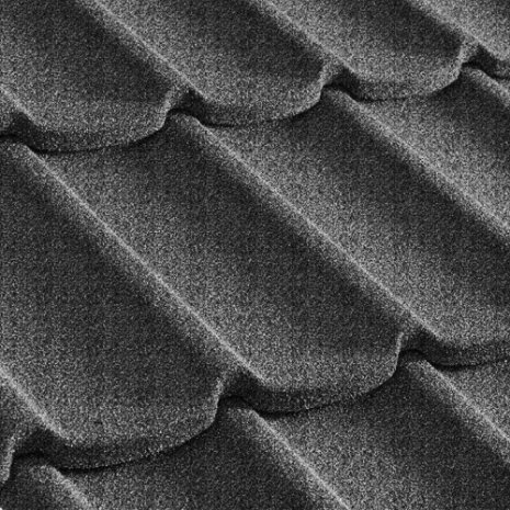 Композитная черепица гонт Metrotile Mistral сланцевый с посыпкой 1305х415 мм рис 1