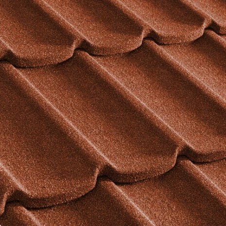 Композитная черепица гонт Metrotile Mistral терракотовый с посыпкой 1305х415 мм рис 1