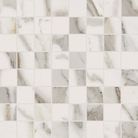Керамогранит Italon CHARME EVO FLOOR PROJECT Calacatta lux 292х292х10мм мозаика Люкс 620110000101 рис 1