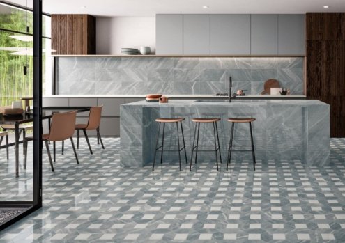Керамогранит Italon Charme Extra Atlantic lux/rettificato 1200х600х10мм рядовая плитка 610015000371 рис 3