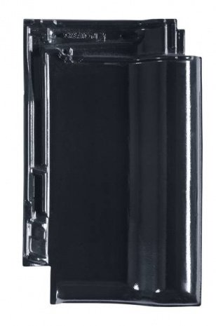 Керамическая черепица рядовая Creaton Titania schwarz  глазурь 515х324 мм рис 4