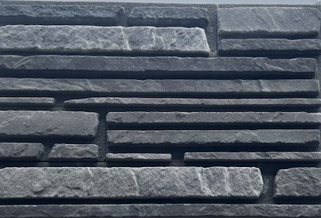 Искусственный камень плоский Atlas Stone Горный пласт 028 серый рис 2