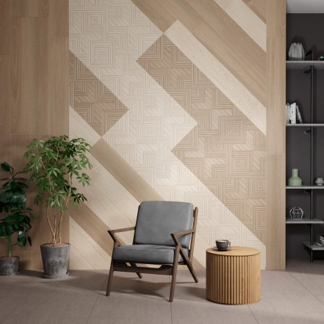 Керамическая плитка Kerama Marazzi Ламбро бежевый матовая 1200х400х10мм рядовая плитка 14033R рис 2