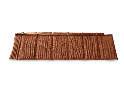 Композитная черепица гонт Metrotile iShake коралловый с посыпкой 1340х430 мм рис 2