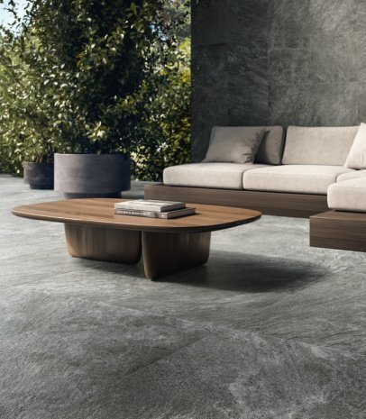 Керамогранит Italon Magma X2 Graphite naturale 600х600х20 мм рядовая плитка 610010004096 рис 2