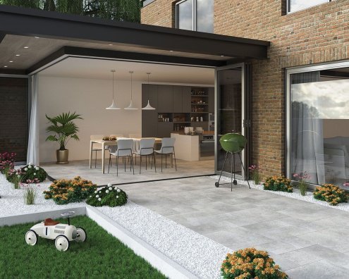 Керамогранит Paradyz Burlington Silver структурированная 600х600х20мм рядовая плитка - рис 3