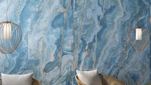 Керамогранит Ava Ceramica Onice Iride Cobalto lappato 2800х1200х6 мм рядовая плитка 173025 рис 3