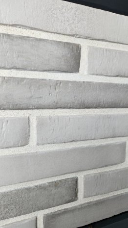 Искусственный камень плоский Lifebrick Лонг 250 серый рис 2