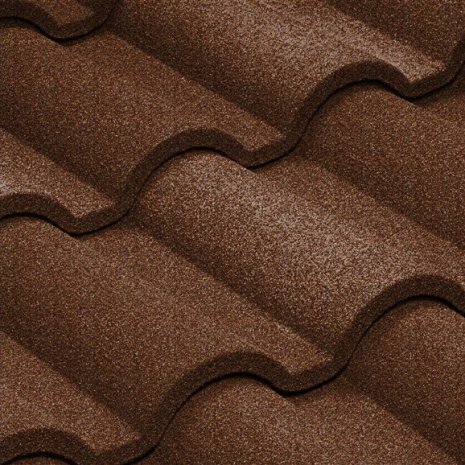 Композитная черепица гонт Metrotile Romana бургундия с посыпкой 1165х415 мм рис 1