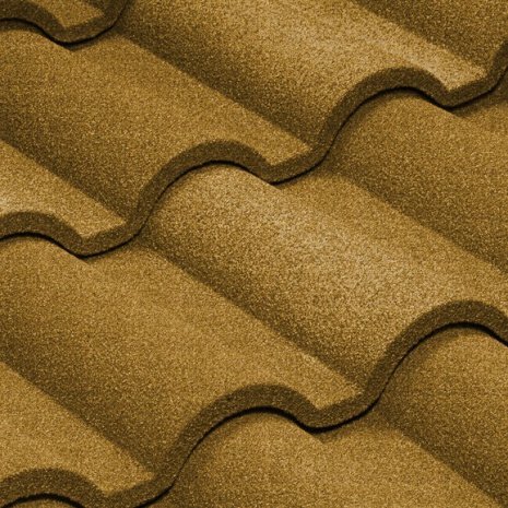 Композитная черепица гонт Metrotile Romana охра с посыпкой 1165х415 мм рис 1
