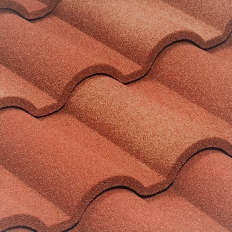 Композитная черепица гонт Metrotile Romana терракотовый с посыпкой 1165х415 мм рис 1