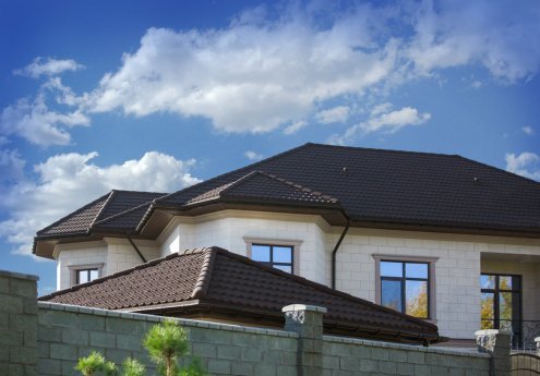 Композитная черепица гонт Gerard Milano chestnut с посыпкой 1335х410 мм рис 2