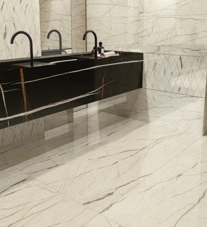 Керамогранит Italon Charme Deluxe Floor Project Cream River Cer патинированная 1200х600х9 мм рядовая плитка 610015000498 рис 3