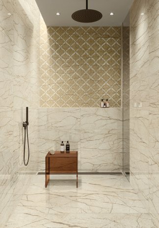 Керамогранит Italon Charme Deluxe Floor Project Cream River Cer патинированная 1200х600х9 мм рядовая плитка 610015000498 рис 2
