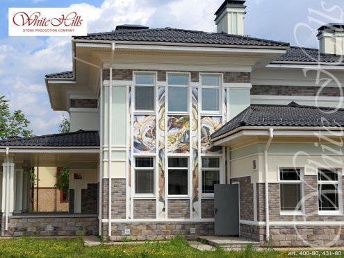 Искусственный камень угловой White Hills Шеффилд 431-85 серый рис 6