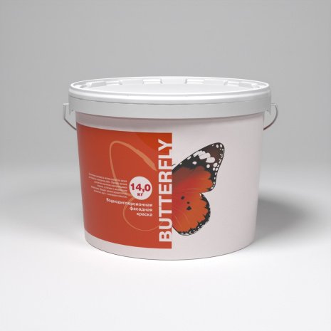 Краска фасадная Derufa Butterfly 14 кг рис 1