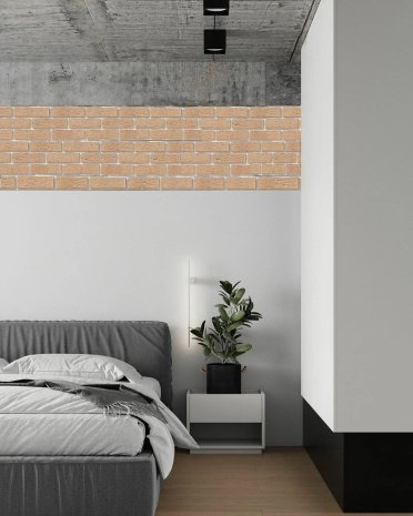 Искусственный камень плоский Eco Stone Сиэтл 13 бежевый рис 3