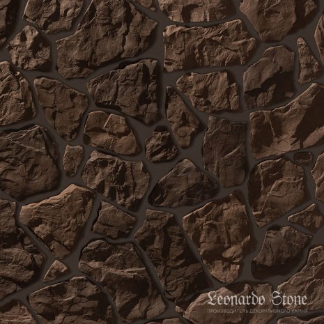 Искусственный камень плоский Leonardo Stone Бергамо 510 коричневый рис 1