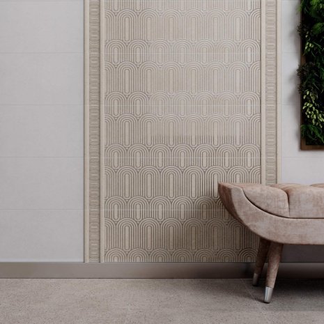 Керамическая плитка Kerama Marazzi  Безана цвет: бежевый, поверхность: Матовая размер: 250х55х9мм, бордюр OP/C206/12138R рис 2