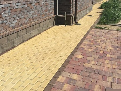 Тротуарная плитка Braer Premium Старый город "Ландхаус" мальва частичный прокрас 80/160/240х160х80 мм рис 5