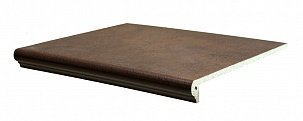 Клинкерная плитка Interbau Nature Art, цвет: Umbra Braun 124 (ступень рядовая - флорентийская) 360х320х9,5мм, R10 рис 1