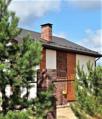 Искусственный камень плоский Eco Stone Кембридж 17-13 красный рис 2