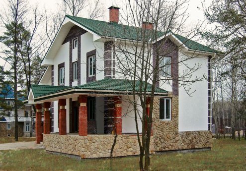 Композитная черепица гонт Metrotile MetroBond темно-зеленый с посыпкой 1330х410 мм рис 2
