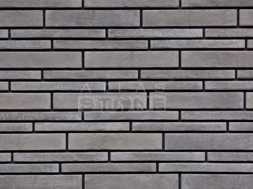 Искусственный камень плоский Atlas Stone Клинкер микс 519 серый рис 1