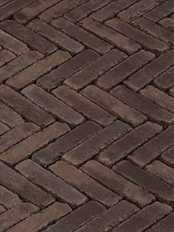 Брусчатка клинкерная Vandersanden Premium Joosten Kessel Verona Antika brown multi-coloured полный прокрас 204х50х67 мм рис 1