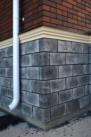 Искусственный камень плоский Eco Stone Шале 06-08 серый рис 2