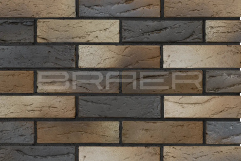 Кирпич керамический облицовочный Braer M150-M200 PRO 05.06 1 NF 250x120x65 рис 2