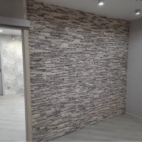 Искусственный камень плоский Eco Stone Урал 00-09 серый рис 2