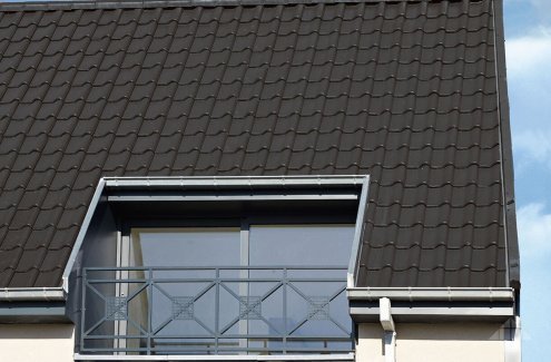 Керамическая черепица рядовая Koramic Alegra 9 anthracite  ангоб 477х310 мм рис 5