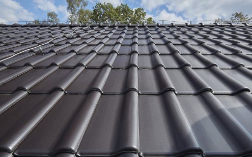 Керамическая черепица рядовая Koramic Alegra 9 anthracite  ангоб 477х310 мм рис 7
