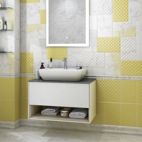 Керамогранит Kerama Marazzi Брера белый матовая 200х200х8мм рядовая плитка SG1596N рис 3