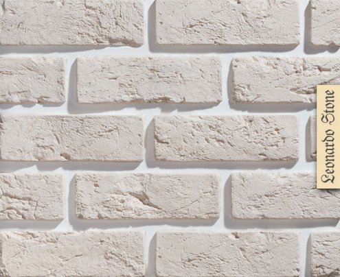 Гипсовая плитка плоская Leonardo Stone Лион 404 белый рис 1