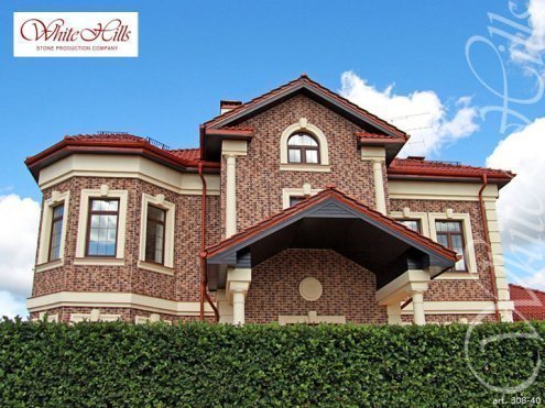 Искусственный камень плоский White Hills Бремен Брик 308-40 коричневый рис 5