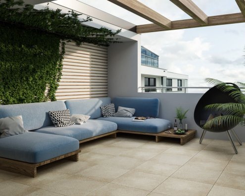 Керамогранит Paradyz Terrace Beige ретифицированная 600х600х20мм рядовая плитка - рис 2